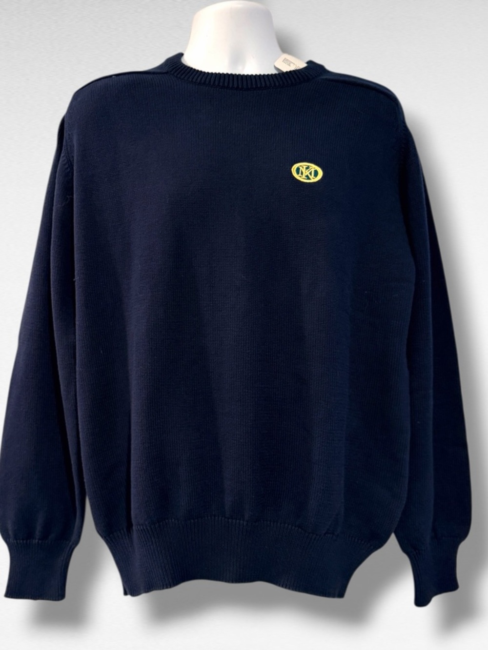 Kingsmill Golf Club Sweater Mens Large NWT Navy Cotton Crewneck Resort Logo